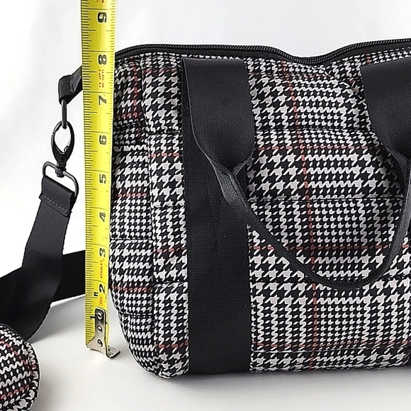 MyTagalongs  Mini Crossbody Tote Handbag Crossbody Bag Harper Tweed Black Brown - Picture 14 of 16